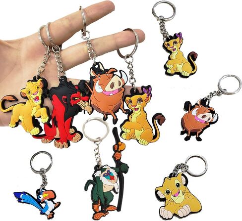 24 قطعة من سلاسل المفاتيح بتصميم اسد لهدايا حفلات اعياد الميلاد للاطفال، سلسلة مفاتيح اسد لحشو شنط هدايا حفلات اعياد الميلاد، سلسلة مفاتيح بطابع اسد الغابة لمستلزمات تزيين الحفلات والكرنفال المدرسي in Kuwait