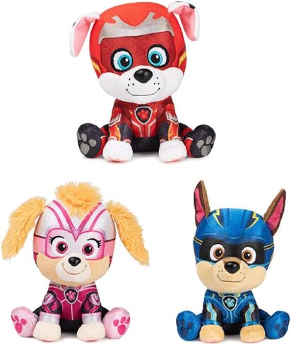 مجموعة من القطيفة من فيلم Gund Paw Patrol The Mighty Movie مكونة من 3 قطع مقاس 6 بوصات تشيس سكاي مارشال in Kuwait