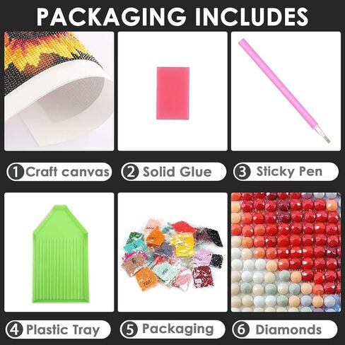 مجموعات الطلاء الماسي من جويتشي، مجموعات فنية ماسية للقطط الملونة للبالغين والأطفال المبتدئين، DIY 5D لوحة فنية على شكل زهرة حيوانية لهدية ديكور الحائط المنزلي (12 × 16 بوصة) in Kuwait