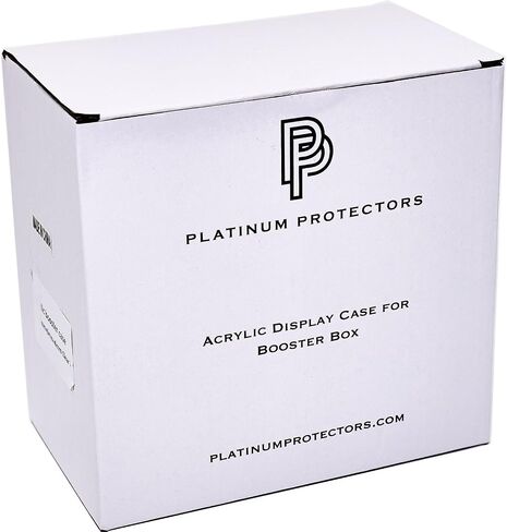 Platinum Protectors Acrylic Display Case for Pokemon Booster Box 6mm Premium Magnetic Top Stackable in Saudi Arabia