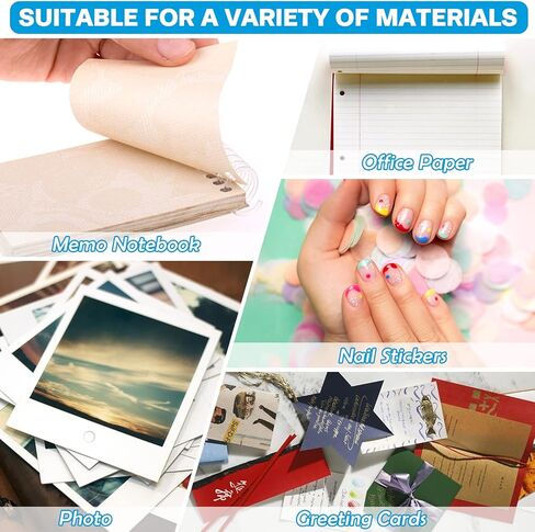 BEDSIFV 2 حزمة من الثقوب شديدة التحمل، 1/4 بوصة ثقب واحد و1/8 بوصة مثقاب يدوي، سعة 20 ورقة مثالية لبطاقة الأعمال الورقية والبلاستيكية من الورق المقوى in Kuwait