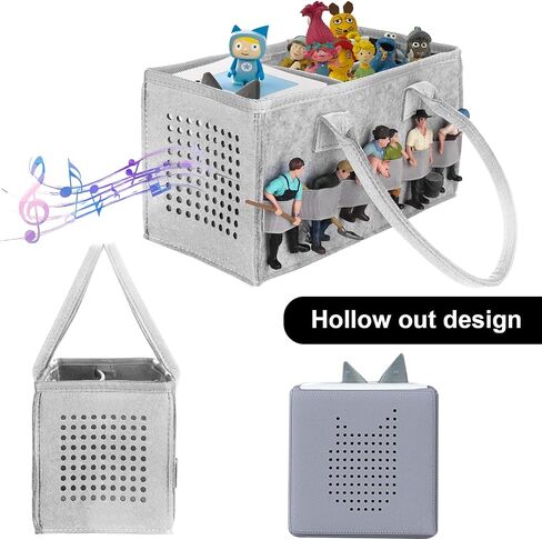 Toniebox Bag Accessories Protective Cover Organiser with Figures Storage Lots of Space Bag for Toniebox Starter Set (Purple) in Kuwait