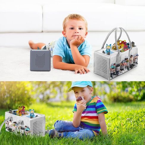 Toniebox Bag Accessories Protective Cover Organiser with Figures Storage Lots of Space Bag for Toniebox Starter Set (Purple) in Kuwait