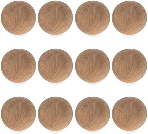 12 Balls Unfinished Wooden Craft DIY Unpainted1.5 Inches in Saudi Arabia