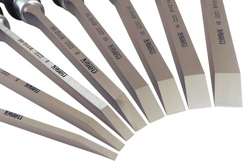 ناريكس مجموعة ازاميل نقر من 8 قطع مقاس 4 ملم و5 ملم و6 ملم و8 ملم و10 ملم و12 ملم و14 ملم و16 ملم 811204-811216 in Kuwait