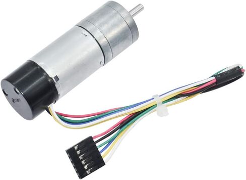 Quadrature Encoder Metal Geared Motor DC 12V 80RPM for Robotics,RC Car Model,Custom Servo, Arduino and 3D Printers,DIY Engine Toy in Kuwait