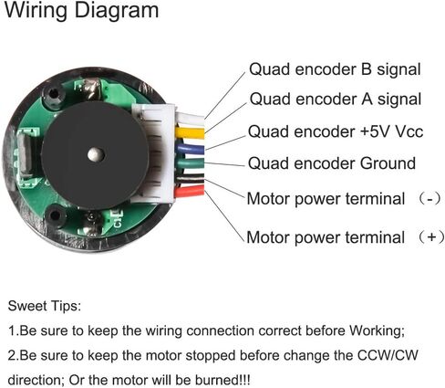 Quadrature Encoder Metal Geared Motor DC 12V 80RPM for Robotics,RC Car Model,Custom Servo, Arduino and 3D Printers,DIY Engine Toy in Kuwait