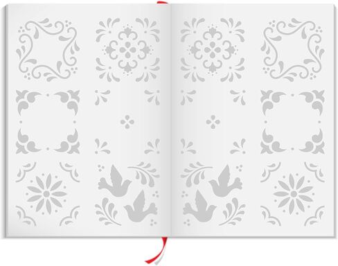 استنسل مكسيكان بلاط طبقات استنسل 11.43 × 16.51 سم - يستخدم قناع استنسل للحوائط لإضافة نسيج وتصميم ولمسات لخلفيات وسائط مختلطة in Kuwait
