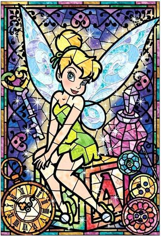 DIY الطلاء بالأرقام للبالغين والأطفال تينكر بيل الطلاء بالأرقام DIY طلاء أكريليك بالألوان حسب الأرقام مجموعة الرسم الرئيسية جدار غرفة المعيشة غرفة النوم ديكور ديزني تينكر بيل in Kuwait