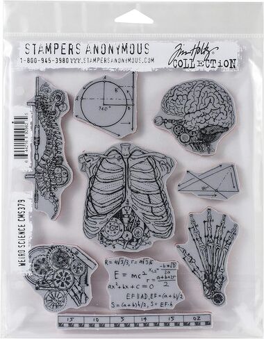 Tim Holtz - Stampers Anon Cling RBBR Stamp Set SCIE, Weird Science in Saudi Arabia