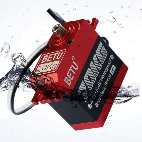 BETU 70kg Brushless Servo, Waterpoof Servo, High Torque Servo Compatible with 1/5，1/6, 1/8, 1/10 RC Car/Robot/Boat in Saudi Arabia