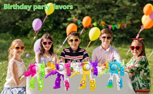 سلسلة مفاتيح صغيرة بوب فيدجيت (لا تحتوي على بيضة) مكونة من 24 قطعة بتصميم فقاعات للاطفال والاولاد والبنات الصغار مناسبة كهدية الصيف والحفلات in Kuwait