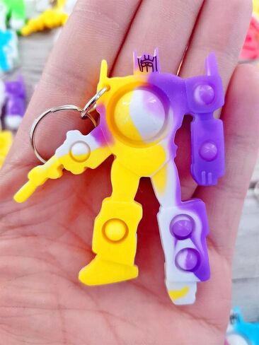 سلسلة مفاتيح صغيرة بوب فيدجيت (لا تحتوي على بيضة) مكونة من 24 قطعة بتصميم فقاعات للاطفال والاولاد والبنات الصغار مناسبة كهدية الصيف والحفلات in Kuwait