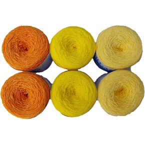 Hilo/Estambre Cristal para Tejer/Bordar Crochet a Mano de Mexico, (Paquete de 6) Multicolor. | Crystal Yarn from Mexico to Embroider Crochet Multicolor (6 Pack) (Pink-Fuchsia- Baby Pink) in Kuwait