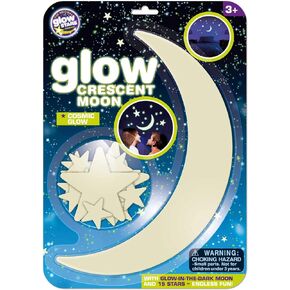 The Original Glowstars Pink Glitter Unicorns, Moon and Stars Glow-in-The-Dark Set Designed for Children Ages 3+ Years, us:one Size