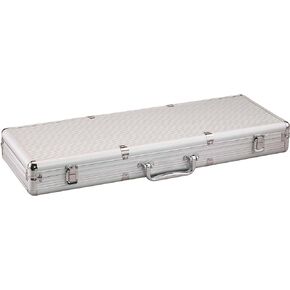 Fat Cat Replacement Aluminum Poker Chip Case - 500ct (Chips, cards, and dice not included ), Silver in Kuwait