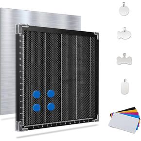 Honeycomb Working Table, 440x440x22mm Honeycomb Laser Bed, Laser Honeycomb for Most Laser Engravers with Aluminum Plate with Engraving Materials in Kuwait