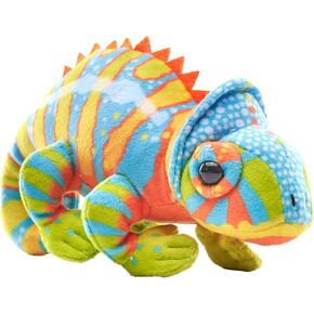 Wild Republic Pocketkins Eco Chameleon, Stuffed Animal, 5 Inches, Plush Toy, Made from Recycled Materials, Eco Friendly