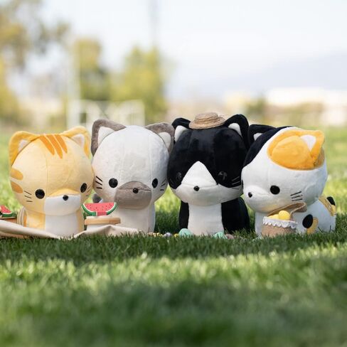 لعبة قطيفة على شكل حيوان محشو لطيف من بيلزي تابي - لعبة قطط برتقالية وبيضاء ناعمة رائعة وهدايا - هدية مثالية للأطفال والرضع والأطفال الصغار - تابي in Kuwait