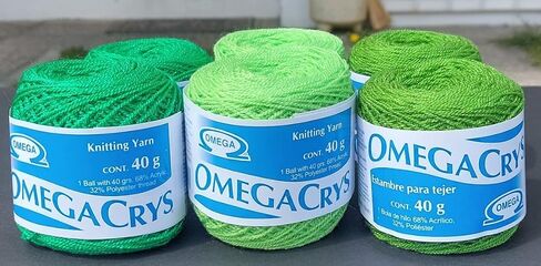 هيلو/Estambre Cristal para Tejer/Bordar Crochet a Mano de Mexico، (باكيت دي 6) متعدد الألوان. | خيوط كريستال من المكسيك لتطريز كروشيه متعدد الألوان (6 عبوات) (وردي-فوشيا-وردي فاتح) in Kuwait
