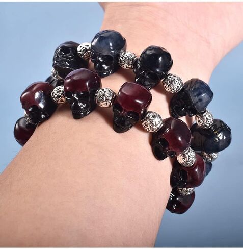 Playing Mold 3Pcs 6-cavity mini Civilian, pirate, gentleman skulls Epoxy Resin Silicone Mold for DIY Pendant hand string Necklace jewelry Aromatherapy Plaster in Kuwait