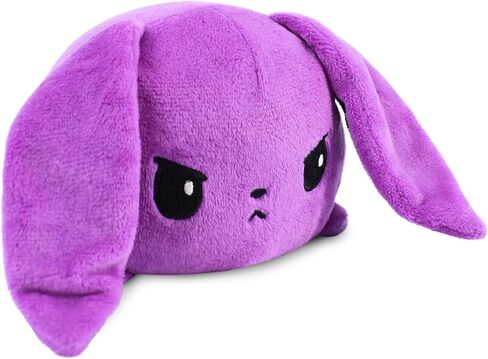 TeeTurtle - The Original Reversible Bunny Plushie - White + Gray - Cute Sensory Fidget Stuffed Animals That Show Your Mood in Saudi Arabia
