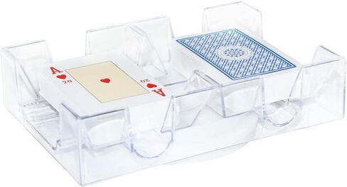 Ever Crescent Supplies Canasta Cards with Point Values, Tray and Score Pads Set. Includes 2 Deck of Cards, Revolving Holder, and 50 Scoring Sheets. in Saudi Arabia