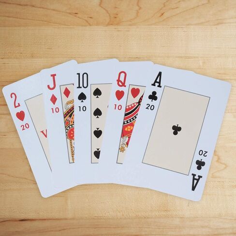 Ever Crescent Supplies Canasta Cards with Point Values, Tray and Score Pads Set. Includes 2 Deck of Cards, Revolving Holder, and 50 Scoring Sheets. in Saudi Arabia