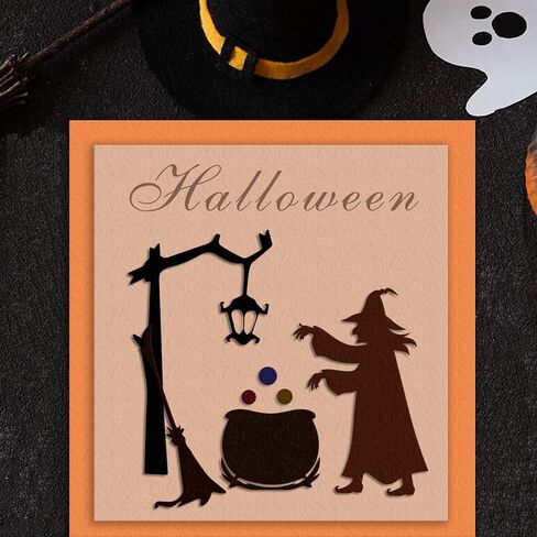 Halloween House Ghost Bats Metal Cutting Dies for Card Making and Photo Album Decorations, Halloween Spider Hat Pumpkin Embossing Die Cuts Stencils for DIY Scrapbooking Craft in Saudi Arabia