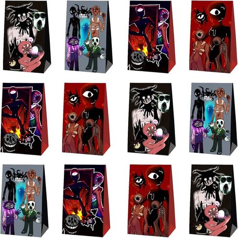 12 قطعة من حقائب هدايا الحفلات من LOONYX، مستلزمات حفلات أعياد الميلاد للأبواب لديكورات الحفلات ذات طابع اللعبة. in Kuwait