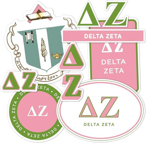 ملصق Delta Zeta القياسي لزجاجة مياه الكمبيوتر المحمول Car dz (ورقة كاملة - قياسية) in Saudi Arabia