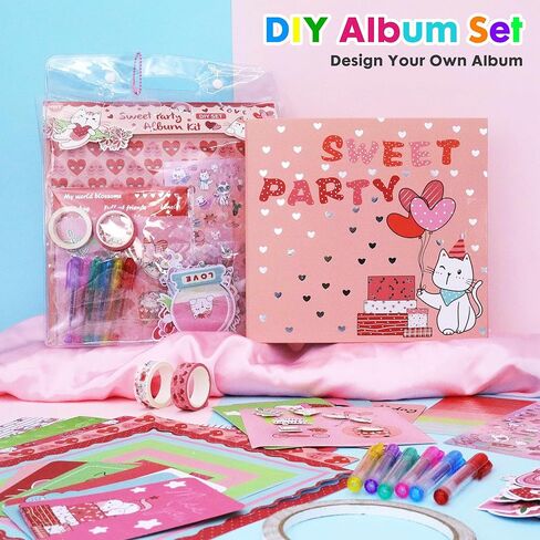 مجموعة مجلة DIY للفتيات، مذكرات شخصية ودفتر قصاصات للفتيات المراهقات، تزيين مخططك/منظمك، مجموعة فنون كتابة اليوميات، أفكار هدايا عيد الميلاد للفتيات من سن 6 إلى 15 عامًا in Kuwait