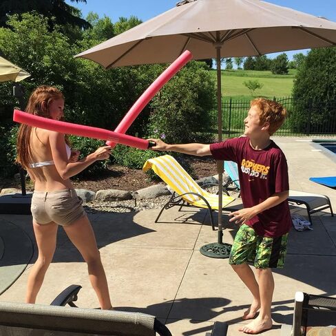 6 PCS Pool Noodles Foam Light Saber Toy Swords - Kids Bulk Party Favors - Ideal for Pools, Backyard, Summer Outdoors Play (29-Inches) in Saudi Arabia