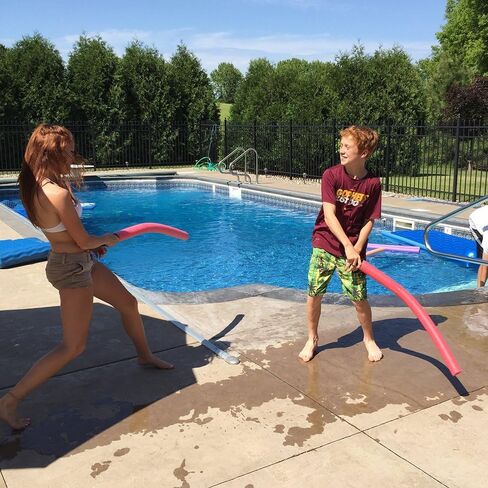 6 PCS Pool Noodles Foam Light Saber Toy Swords - Kids Bulk Party Favors - Ideal for Pools, Backyard, Summer Outdoors Play (29-Inches) in Saudi Arabia