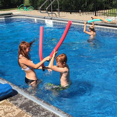 6 PCS Pool Noodles Foam Light Saber Toy Swords - Kids Bulk Party Favors - Ideal for Pools, Backyard, Summer Outdoors Play (29-Inches) in Saudi Arabia