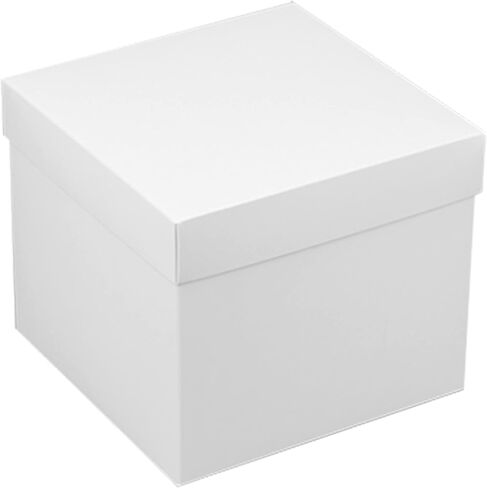WonderPack Paper Small Business Packaging Supplies - White Paper Cardboard Boxes - White Gift Box 5.9х5.9x5.1 Inches 12 Pack in Kuwait