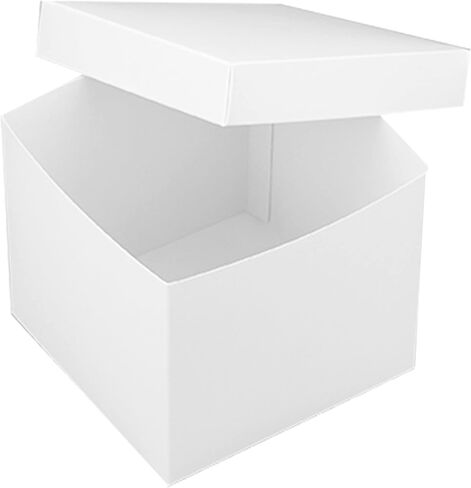 WonderPack Paper Small Business Packaging Supplies - White Paper Cardboard Boxes - White Gift Box 5.9х5.9x5.1 Inches 12 Pack in Kuwait