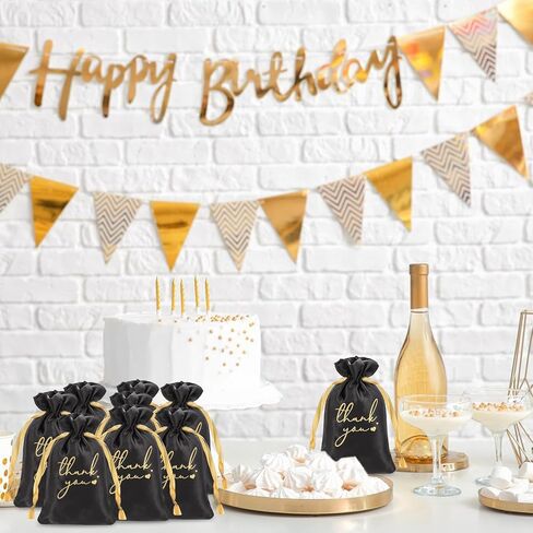 بينج شاومي 60 قطعة من حقائب هدايا الساتان مقاس 6 × 4 انش، حقائب شكر صغيرة، حقائب هدايا مخصصة لحفلات الكبار وحفلات الزفاف وحفلات استقبال المولود واعياد الميلاد in Kuwait