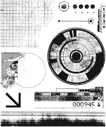 Stampers Anonymous CLING RBBR STAMP SET GLITCH 1 in Saudi Arabia
