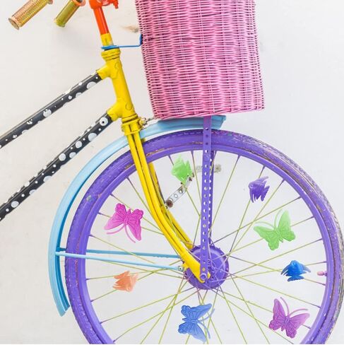 ملحقات دراجة BAPHILE للأطفال البنات زينة الدراجة بما في ذلك مقابض المقود للدراجات الوردي، أشرطة الدراجة الهوائية، الدراجات الهوائية الفراشة، جرس الزهور والملصقات، بالون الأرانب ... in Kuwait