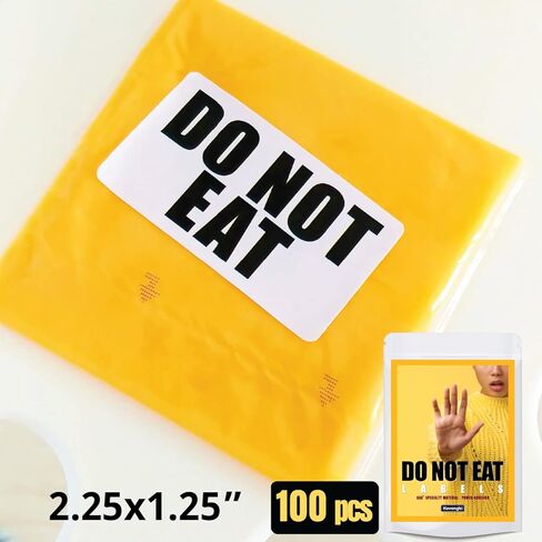 100 قطعة من Havongki Premium لا تأكل ملصقات تحذيرية ملصقات تحذيرية بالجملة | الشمع يذوب الصابون حبوب السيليكون الغذاء وهمية سيارة الحمية حاويات شمعة الخرز رذاذ in Kuwait