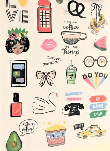 كتاب ملصقات اول ذا فن ثينغز، 180 قطعة، عبارات وأيقونات وكلمات شائعة in Kuwait