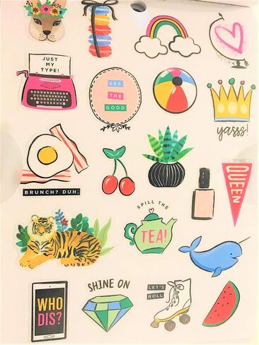 كتاب ملصقات اول ذا فن ثينغز، 180 قطعة، عبارات وأيقونات وكلمات شائعة in Kuwait