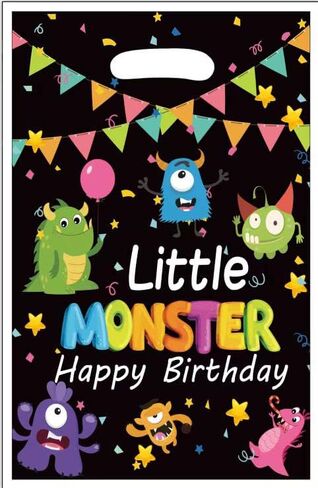 taimowei 30Pcs little monster Theme Party gift Bags Kids Candy Treat Bag Party Supplies in Kuwait