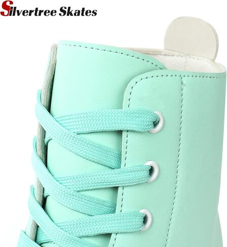 Silvertree Women's Roller Skates PU Leather High-top Roller Skates Four-Wheel Roller Skates Shiny Roller Skates with Carry Bag for Girls in Saudi Arabia