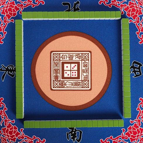 مجموعة بلاط GUSTARIA Mahjong، مجموعة ألعاب American Mahjongg مع 166 بلاطًا أبيض فاخرًا (1.2 بوصة، حجم قياسي) وحقيبة حمل متينة، والرفوف والدافعات غير متضمنة in Kuwait