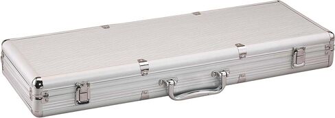 Fat Cat Replacement Aluminum Poker Chip Case - 500ct (Chips, cards, and dice not included ), Silver in Saudi Arabia