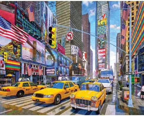 White Mountain Puzzles NY Times Square 1000 Piece Puzzle, 1 EA in Saudi Arabia