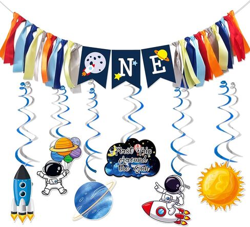 ديكورات عيد ميلاد من فيرست تريب اراوند ذا صن لتزيين اعياد الميلاد لمدة عام واحد، ديكورات عيد ميلاد الرحلة الاولى حول الشمس، لوازم حفلات اعياد الميلاد in Kuwait