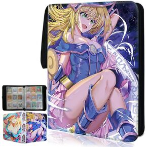 حافظة بطاقات تداول Sabermaster لـ YuGiOh، تناسب 720 بطاقة حامل ألبوم تجميع البطاقات، مع 40 هدية ألعاب بأكمام قابلة للإزالة للأولاد والبنات (4)